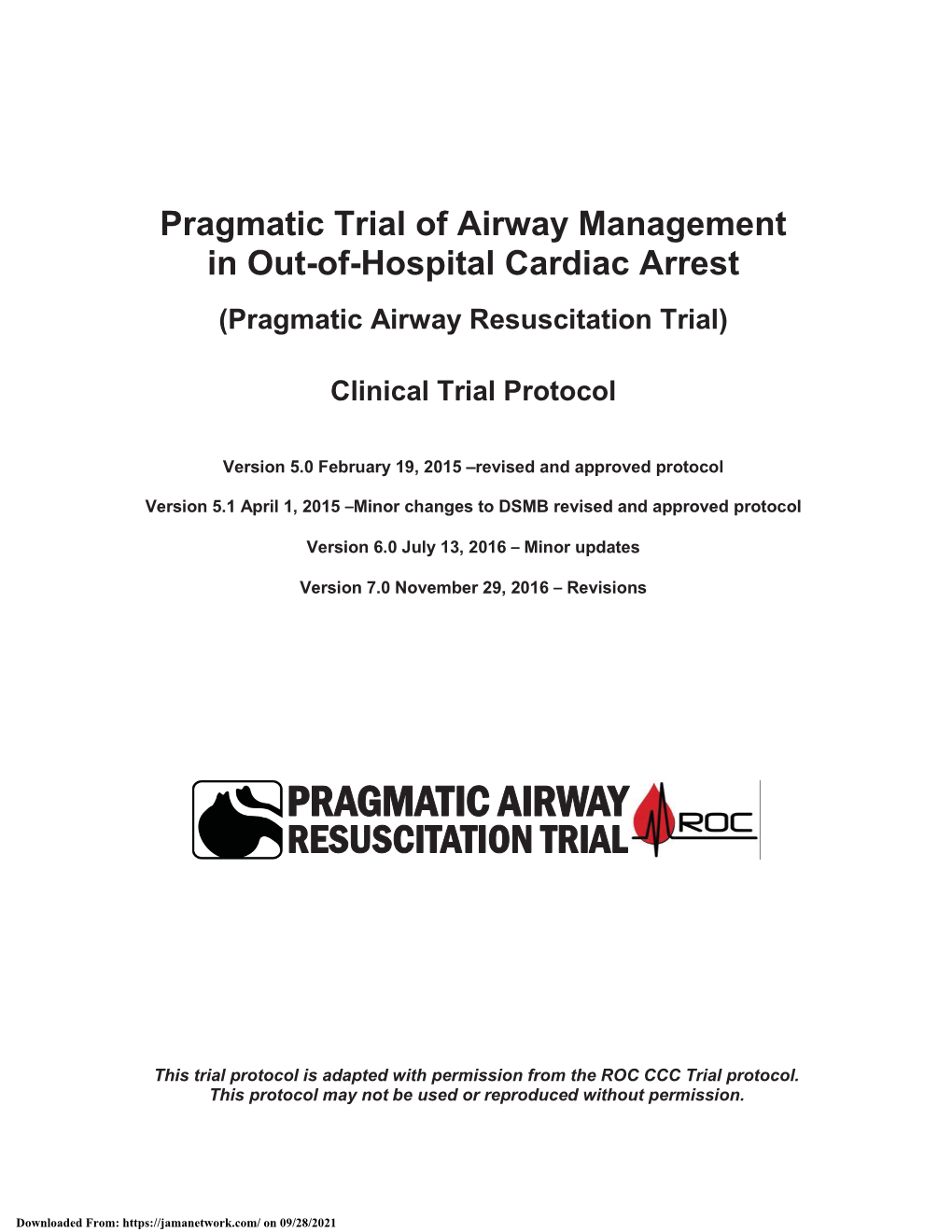 Effect of a Strategy of Initial Laryngeal Tube Insertion Vs Endotracheal