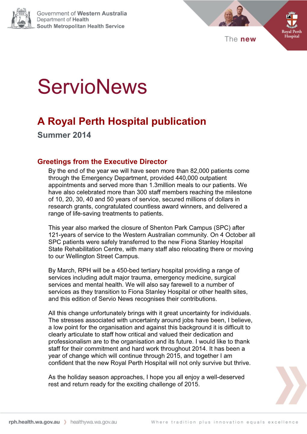 A Royal Perth Hospital Publication