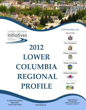 2012 Lower Columbia Regional Profile