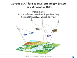 Geodetic SAR for Sea Level and Height System Unification in the Baltic