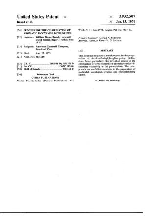 United States Patent [ 19] [111 3,932,507 Brand Et Al