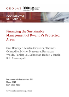 Financing the Sustainable Management of Rwanda's