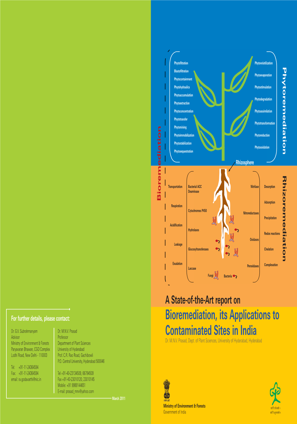 Bioremediation, Its Applications to Contaminated Sites in India