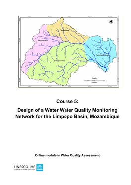 Course 5: Design of a Water Water Quality Monitoring Network for the Limpopo Basin, Mozambique