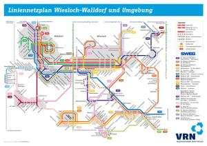 Liniennetzplan Wiesloch-Walldorf Und Umgebung