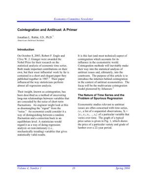 Cointegration and Antitrust: a Primer