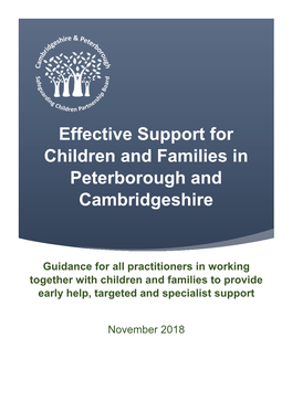 Effective Support for Children and Families in Peterborough and Cambridgeshire