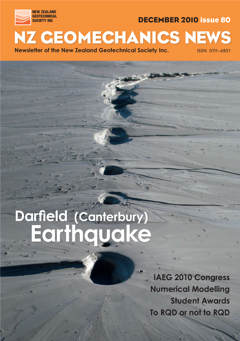 NZ Geomechanics News Newsletter of the New Zealand Geotechnical Society Inc