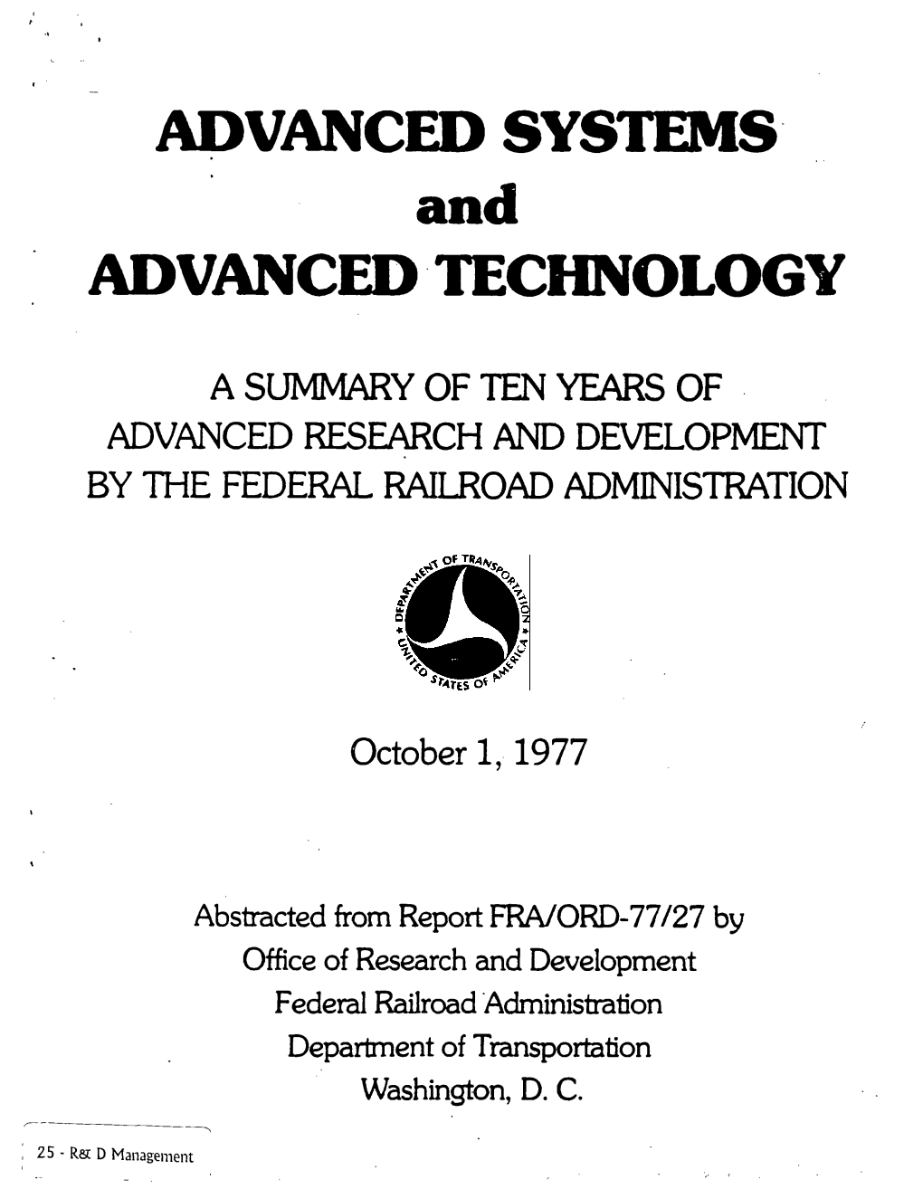 Advanced Systems Advanced Technology