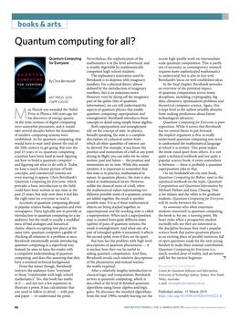 Quantum Computing for All?