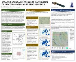 Updating Boundaries for Large Water Bodies of the Coteau Des Prairies Using Landsat 8