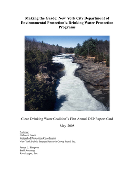 Making the Grade: New York City Department of Environmental Protection’S Drinking Water Protection Programs
