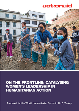 On the Frontline: Catalysing Women's Leadership in Humanitarian Action