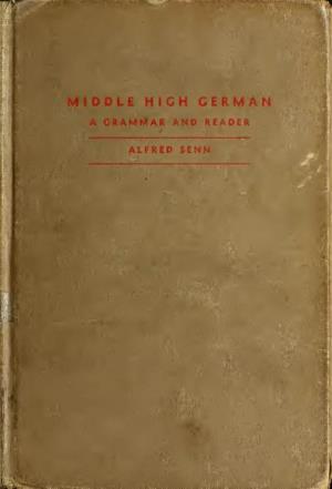 Introduction to Middle High German: a Reader and Grammar