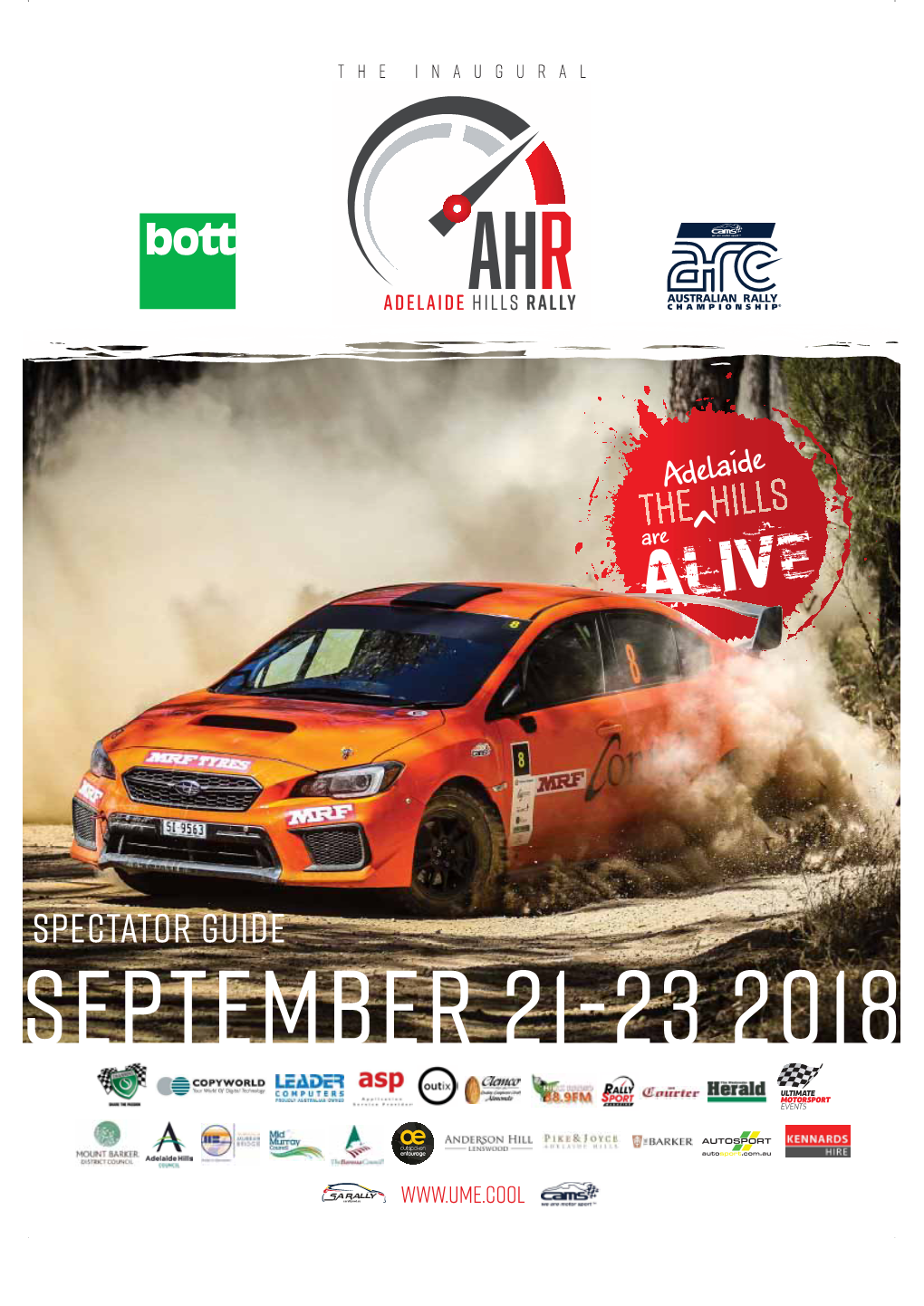 Adelaide Hills Rally Spectator Guide
