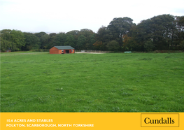 10.6 Acres and Stables Folkton, Scarborough, North Yorkshire