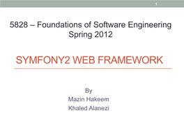 Symfony2 Web Framework