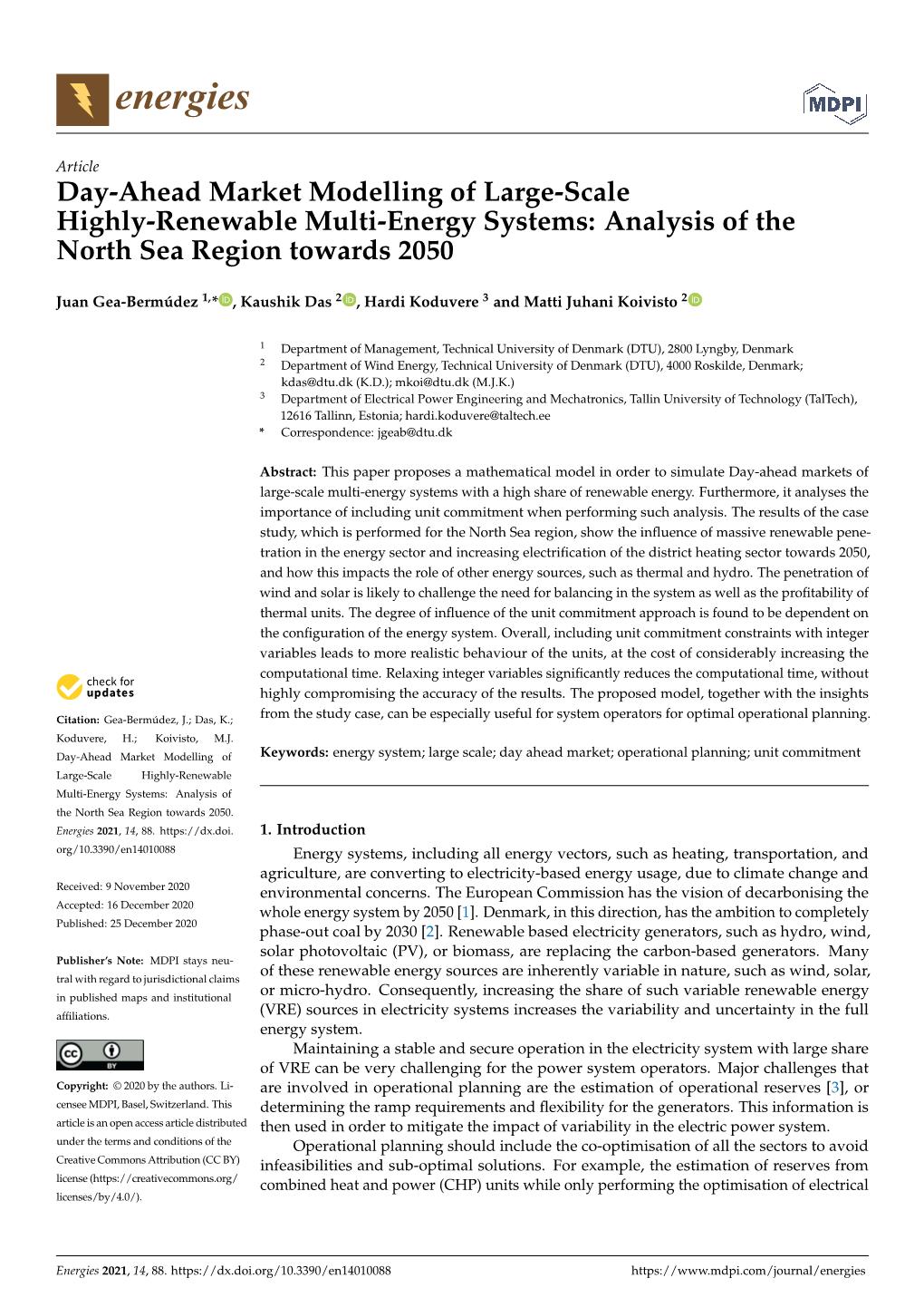 Day-Ahead Market Modelling of Large-Scale Highly-Renewable Multi-Energy Systems: Analysis of the North Sea Region Towards 2050