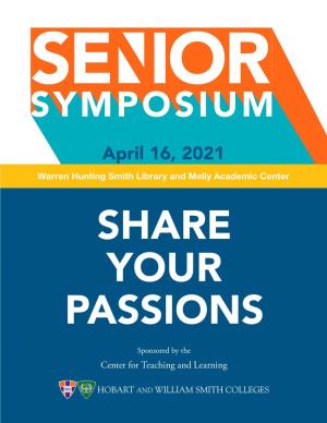 2021 Senior Symposium Book
