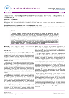 Traditional Knowledge in the History of Coastal Resource Management