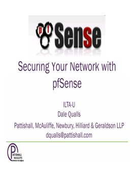Securing Your Network with Pfsense