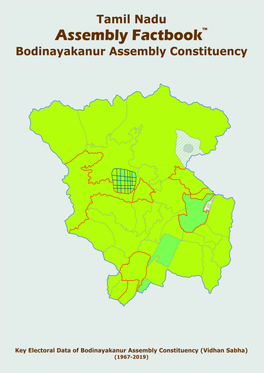 Bodinayakanur Assembly Tamil Nadu Factbook