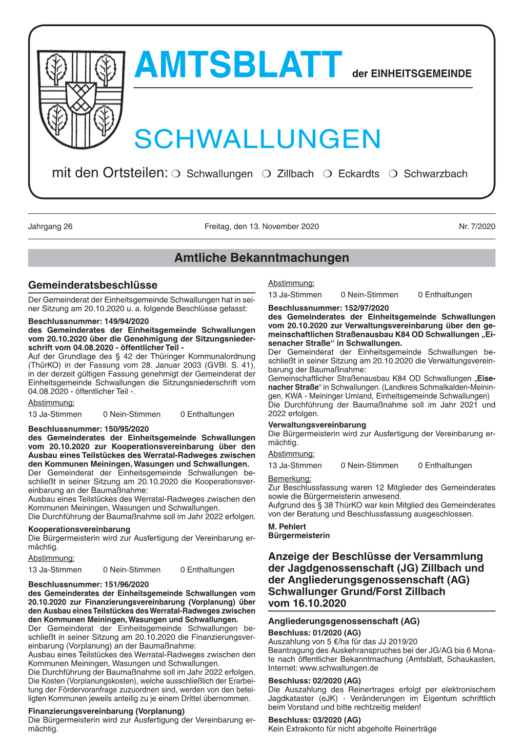 AMTSBLATT Der EINHEITSGEMEINDE