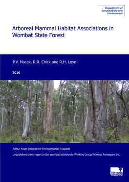 Arboreal Mammal Habitat Associations in Wombat State Forest