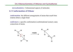4.1 Conformation of Ethane