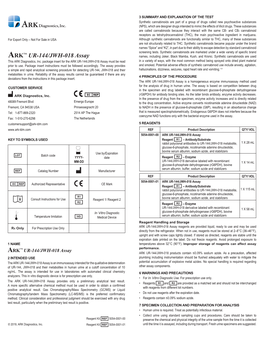 ARK™ UR-144/JWH-018 Assay