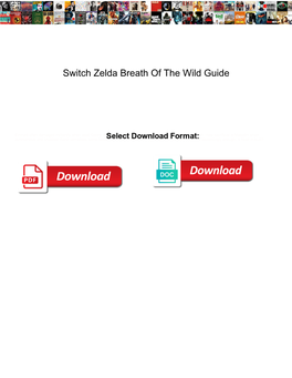 Switch Zelda Breath of the Wild Guide