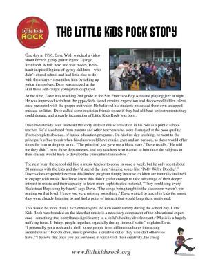 The Little Kids Rock Story