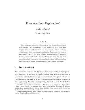 Economic Data Engineering*