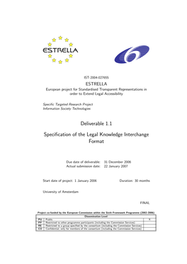 Specification of the Legal Knowledge Interchange Format