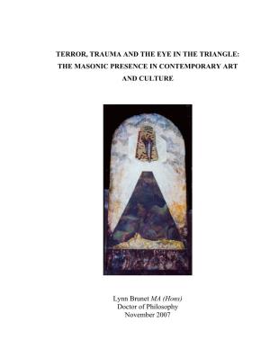 Terror, Trauma and the Eye in the Triangle: the Masonic Presence in Contemporary Art and Culture