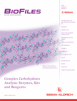 Carbohydrate Analysis: Enzymes, Kits and Reagents