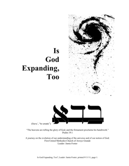 Is God Expanding, Too