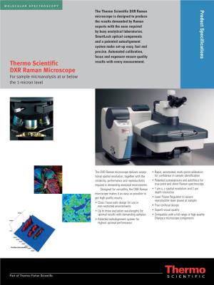 Thermo Scientific DXR Raman Microscope