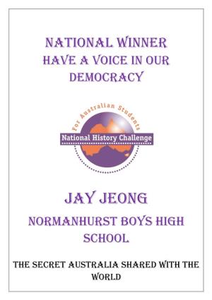 Jay Jeong Normanhurst Boys High School
