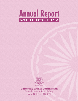 UGC-Annual Report 2008-09.Pdf