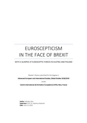 Euroscepticism in the Face of Brexit