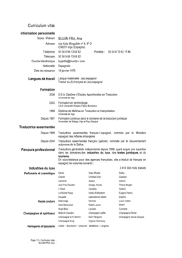 Curriculum Vitae Europass