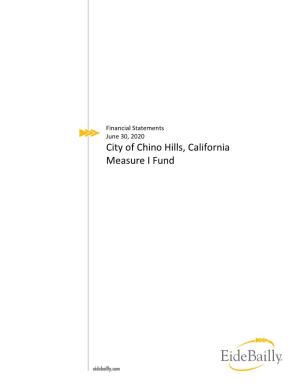 City of Chino Hills, California Measure I Fund