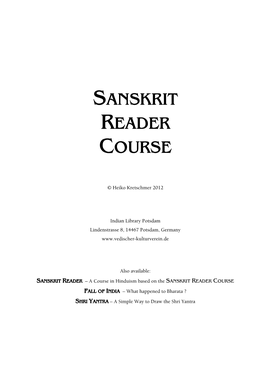Sanskrit Reader Course