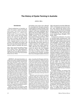 The History of Oyster Farming in Australia