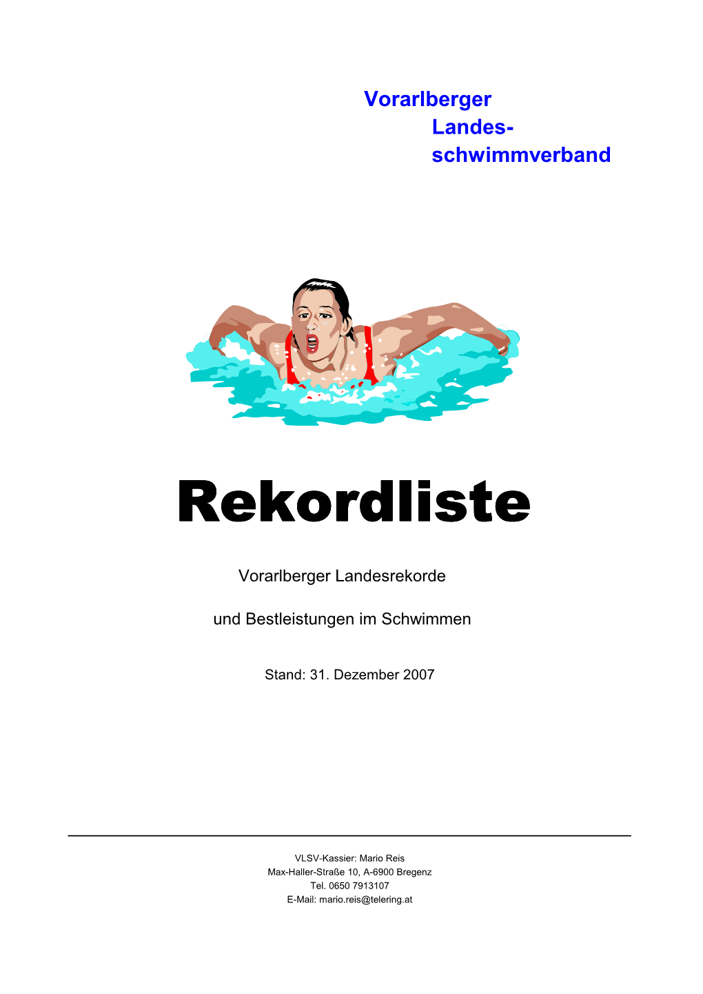 VLSV Rekordliste 20071231