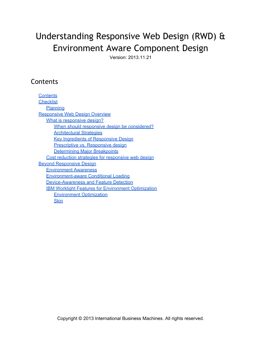 Understanding Responsive Web Design (RWD) & Environment