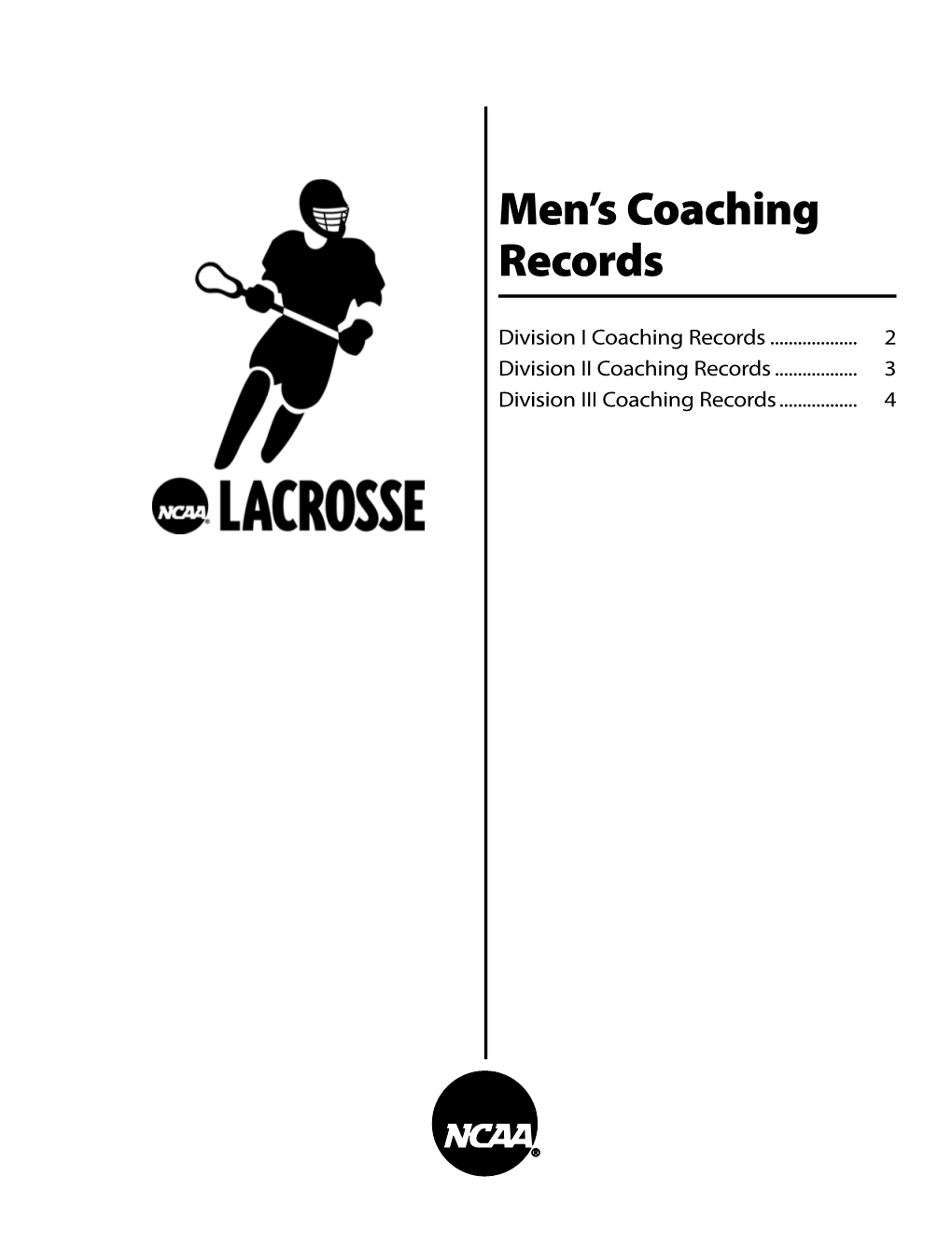 Men's Coaching Records