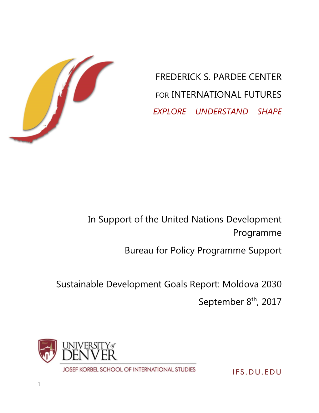 Frederick S. Pardee Center for International Futures at the Josef Korbel School of International Studies at the University of Denver