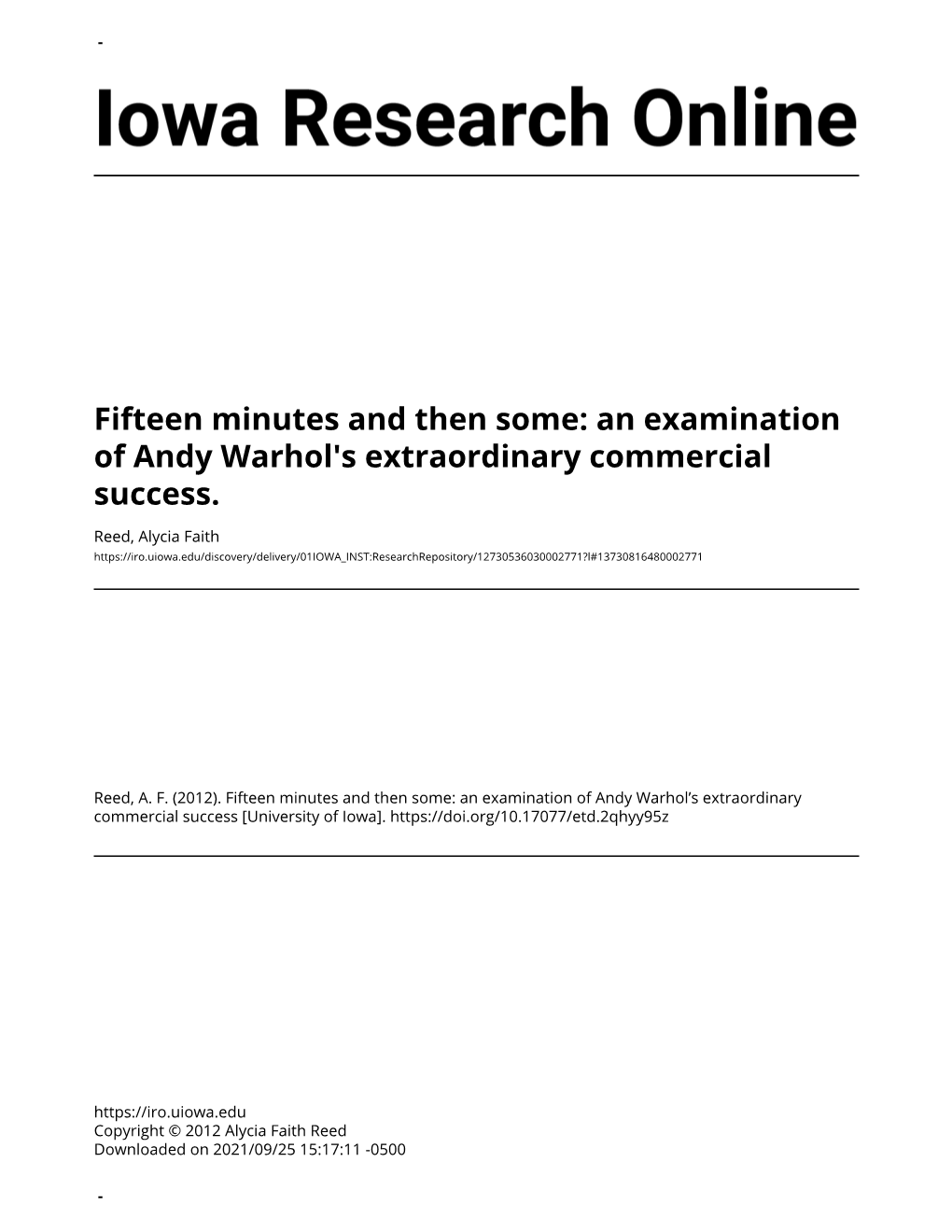 An Examination of Andy Warhol's Extraordinary Commercial Success